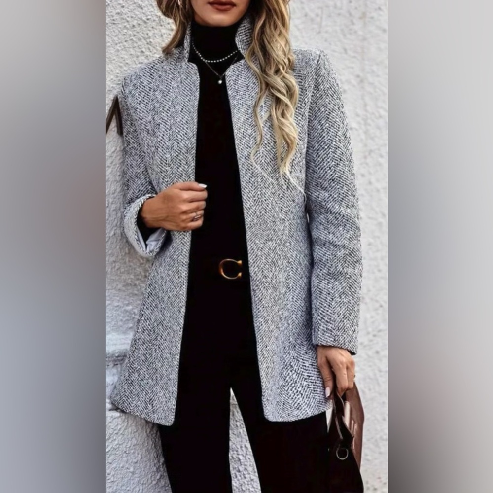 Vici Gray Tashyia Pocketed Coat/Blazer NWT